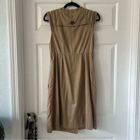 Anthropologie Moulinette Soeurs Button Down Double Breasted Trench Dress - Picture 6 of 12